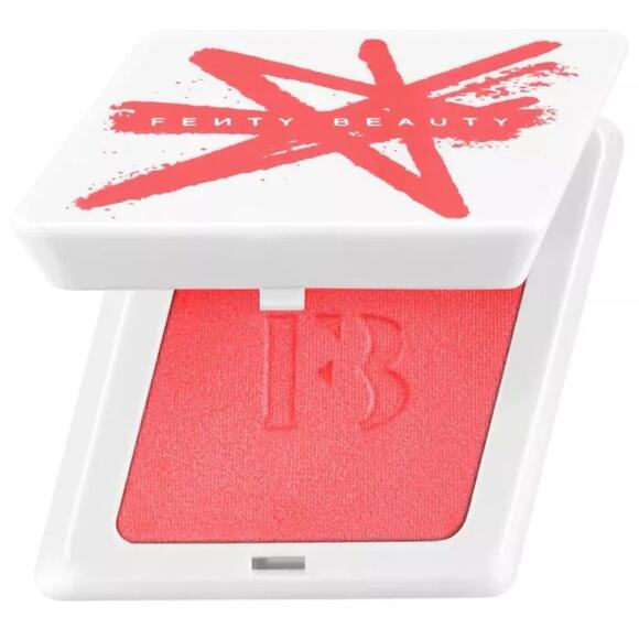 New Fenty Beauty Fenty Cheeks Suede Powder Blush Shade 03 Lolly Poppy 0.14oz 4g - Picture 1 of 3